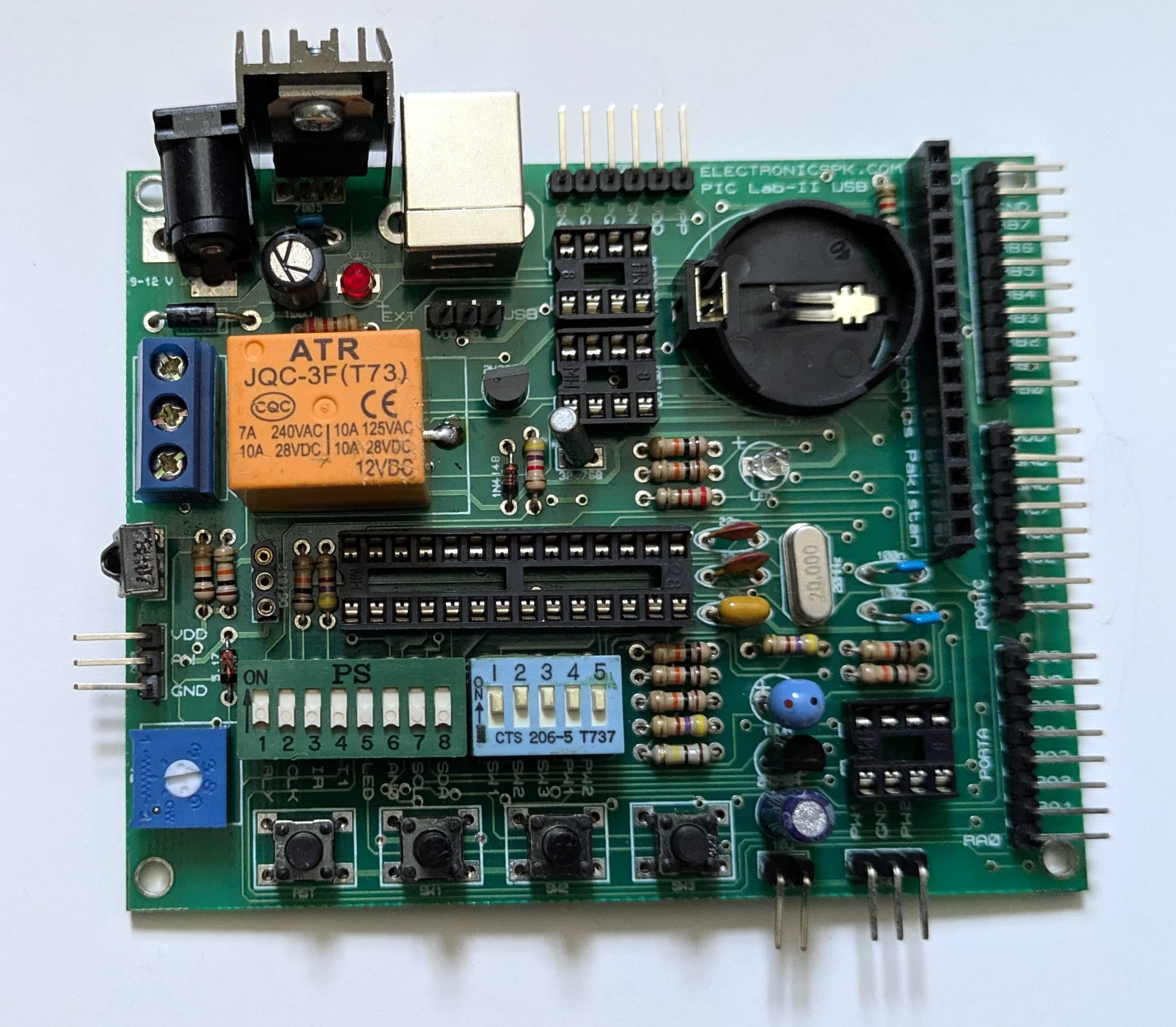 PIC Lab-II Development Board for Microchip PIC18F2550